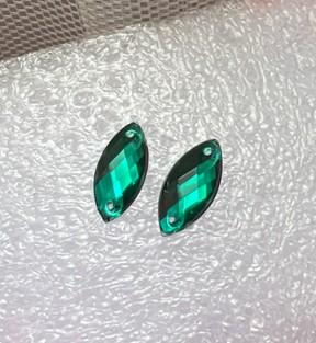 50 pezzi doppio foro fondo piatto acrilico trapano forma di occhio di cavallo per collana fai da te creazione di gioielli accessori artigianali