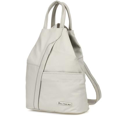 Polish Women's Leather Backpack Triangle Roomy