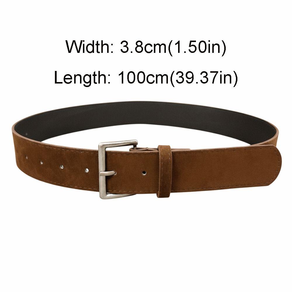 Versatile Suede Leather Belt Pin Buckle Wide Waistband Women Waist Belt  Coat Skirt Decoration