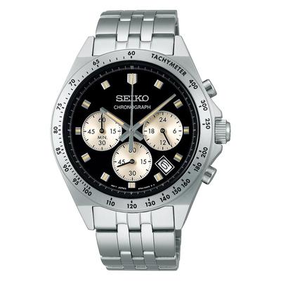 Hodinky Seiko Selection řady S Quartz chronograf NEO VINTAGE SBTR047 Stříbrné [hodinky Seiko] Pánské