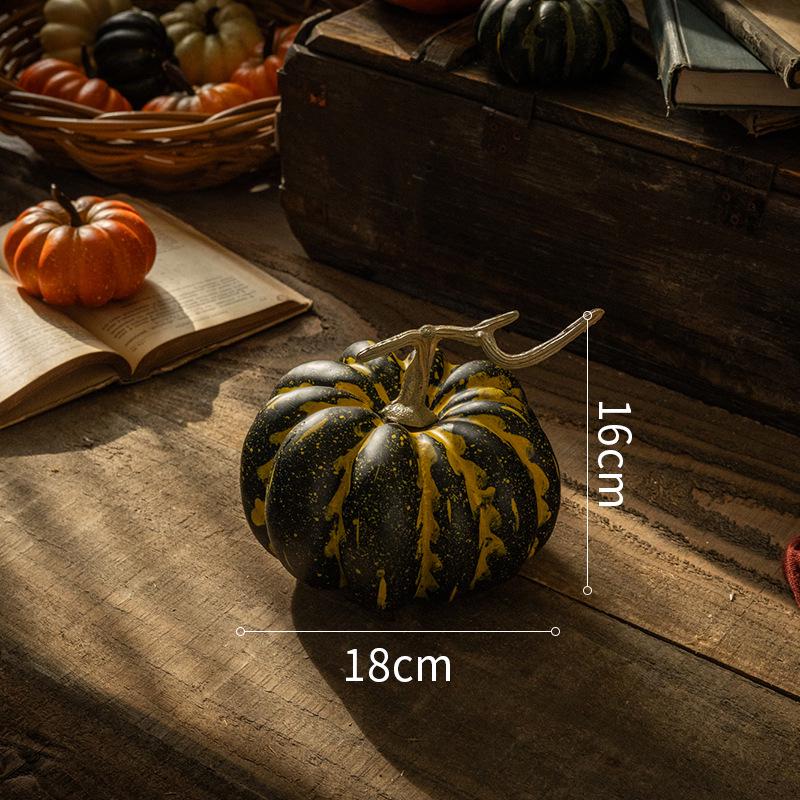Pumpkin Ornament: Artificial Harvest Decor for Home, Farmhouse, and Supermarket