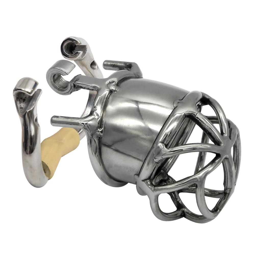 Ergonomic Stainless Steel Stealth Lock Male Chastity Device,Cock Cage,Penis Lock,Cock Ring,Chastity Belt, S063
