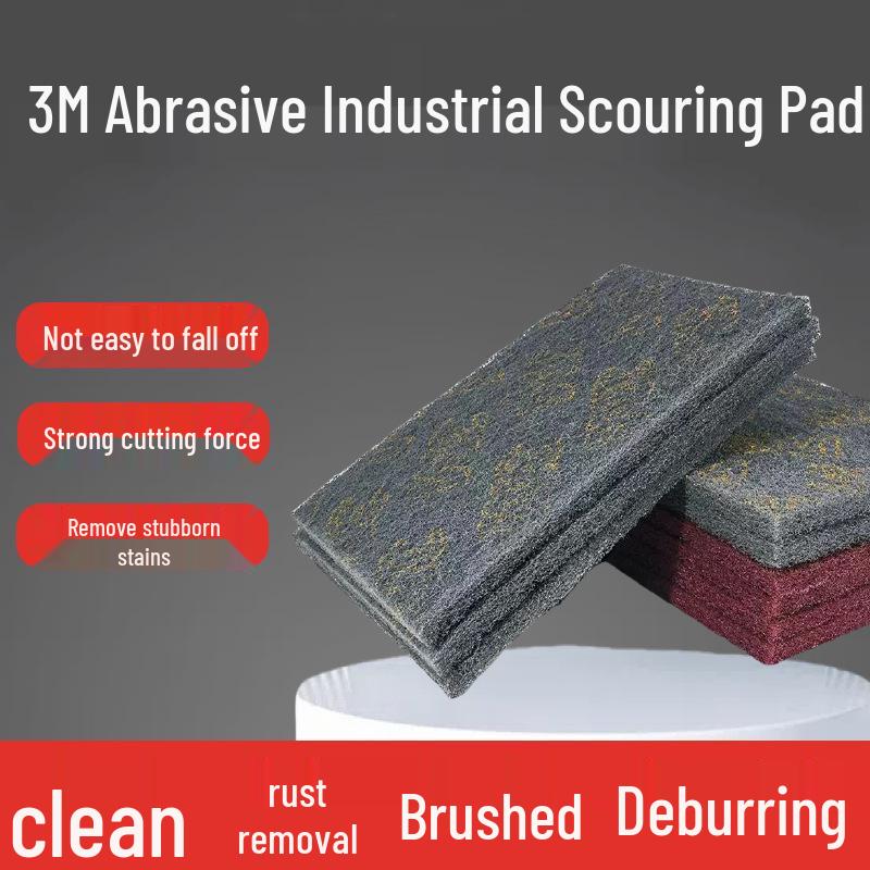 3M Enhanced Scouring Pad: Metal Polishing & Rust Removal Cloth