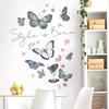 Butterfly Wall Stickers For Living Room Bedroom Decoration Kids Girls Decals Home Background Paper PVC Murals