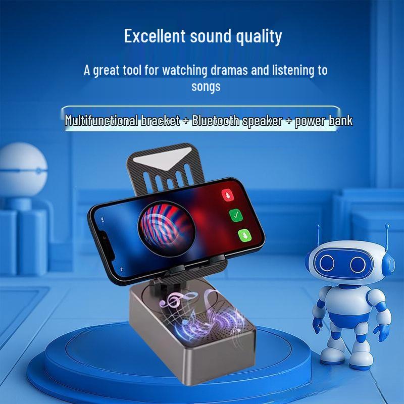 Endless Joy 3-in-1 Bluetooth Speaker: Desktop Stand, Charger, Music & Drama Playback