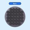 Round Exfoliating Back and Foot Scrubbing Pad - Lazy Person's Massage Mat for Shower