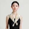 New 12mm silk crepe satin 100% mulberry silk scarf, high-end versatile accessory, silk scarf square scarf