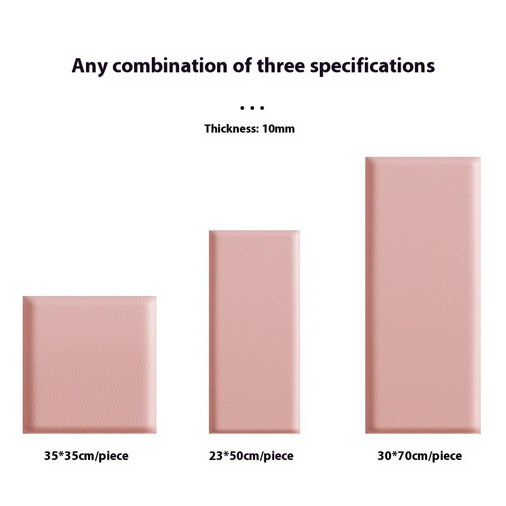 New DIY 3D Wall Mounted Headboard Soundproof Wall Panels Upholstered Anti Collision Bedside Tatami Soft