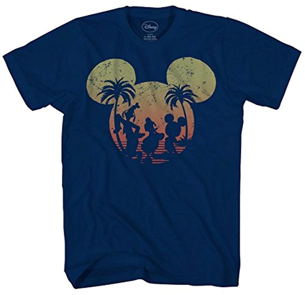 2025 Disney Loose and Comfortable Leisure Mickey Animation Printed Cotton Leisure T-shirts with Short Sleeves with Men and Women