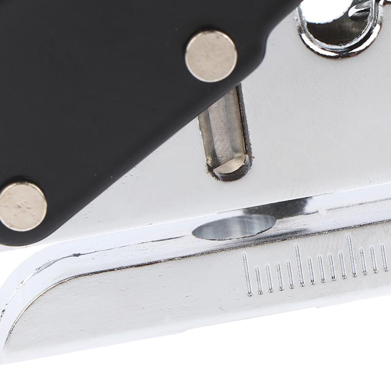 Manuelle Stanz-Kantenanleimzange 8/10 mm Loch Stanzwerkzeug für Kunststoffplatten Papier PVC ABS Öffner Nagelloch Abdeckzange