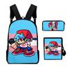 Popular Novelty Friday Night Funkin 3D Print 3pcs/Set School Bags Laptop Daypack Backpack Inclined shoulder bag Pencil Case