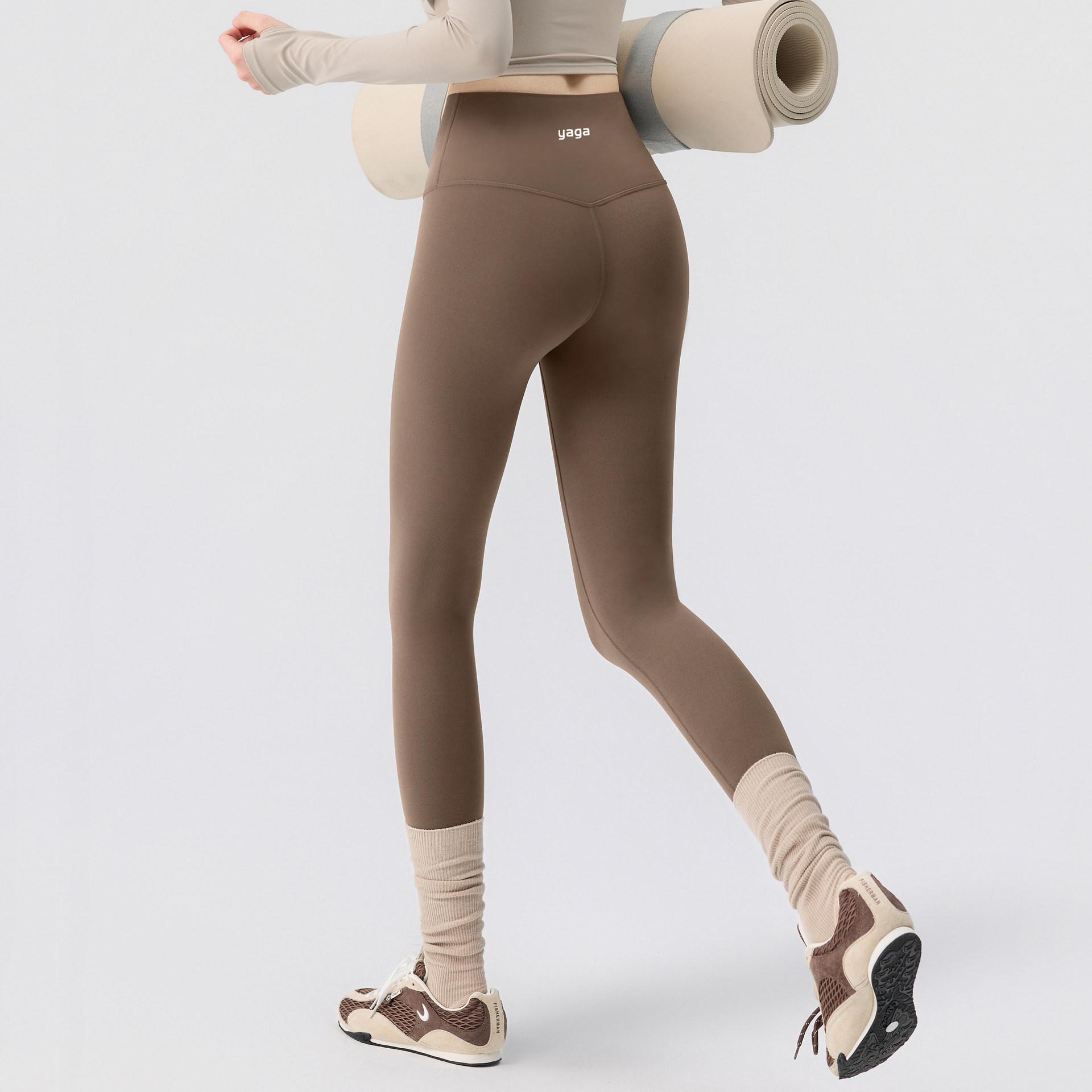 

Plus Size Women s Velvet Shark Winter Pants - Tummy Control & Hip Lift Yoga Base Layer for Spring/Autumn L [110-135 lbs]