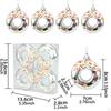 4 Donut Hanging Ornaments for Holiday Decor and Celebration In Home