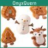 Plysch juldocka pepparkakshus stjärnkaka julkakgran present till barn