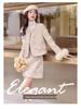 Stylish Winter Fox Fur Down Jacket & Slimming Skirt Set (YJ6819)