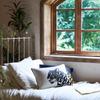 New American Embroidered Leopard Cushion Cover Vintage Living Room Sofa Decoration Plush Pillowcase