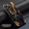 Chinese dragon fashion design Phone Case For iPhone 16 15 14 13 12 11 Plus Pro Max High-end Luxury Black hard case Sheepskin
