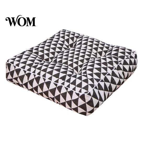 Non-slip Car Seat Cushion for Driving Modern Stylish Chair Cushion, Ultra Soft Square Geometric or Comfortable Floor Mat Meditation Plant Prints,