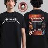 VZÁCNÝ! Metallica M72 World Tour se vrací do Evropy 2026 Data Grafické tričko HORKÉ NOVÉ Unisex tričko