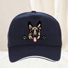 Smiling GerUnisex Shepherd Cartoon Baseball Cap Spring And Summer Snapback Hat Casual Outdoor Streetwear Sports Hat