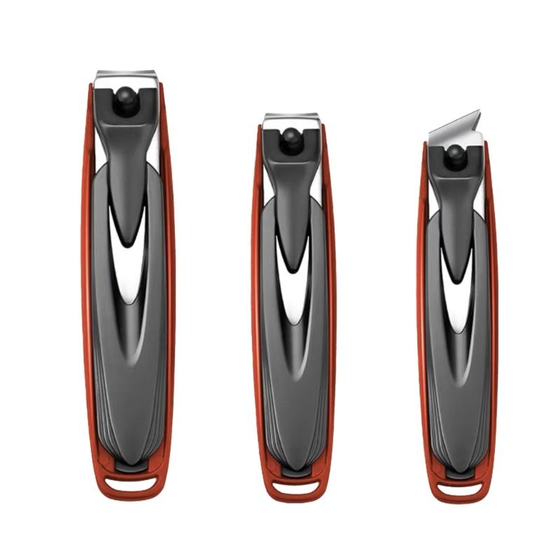 3 Pcs/Set Stainless Steel Toenail Clippers Nail Clippers Set Angled Head Head Fingernail Clippers Nail Cutters Set красный