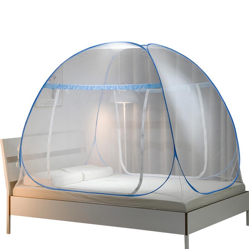 Mongolian Yurt Foldable Mosquito Net for Home & Dorm Bunk Beds - No Installation Needed