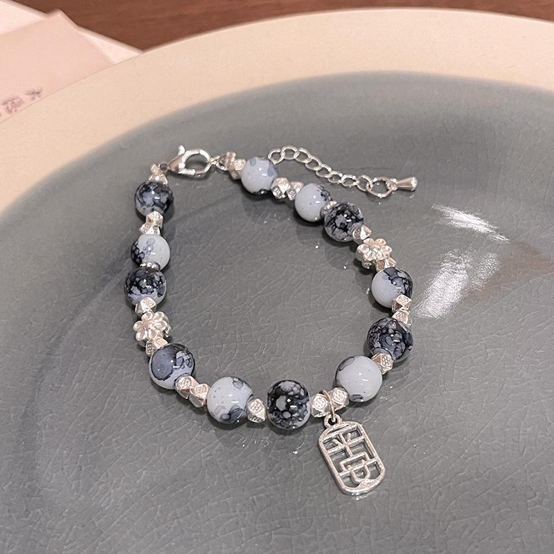 

Элегантный браслет Galaxy из сине-белого фарфора S526 Ping An