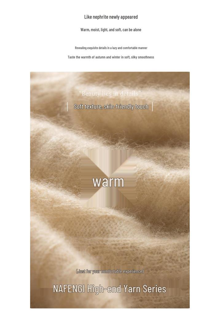 Lekasha Women's V-Neck Cross Knit Cashmere Sweater - Long Sleeve, Autumn/Winter Style