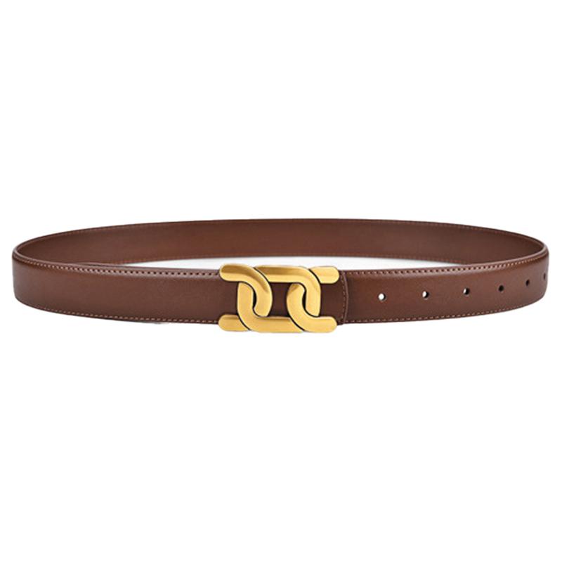 1Pcs Women's Retro Belt Alloy Buckle Fashion Belt Casual Jeans Belt High End Long Skirt Pants Belt
