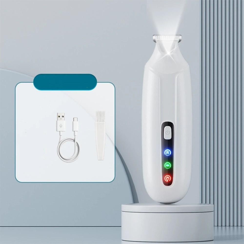 Rechargeable Dog Paw Trimmer LCD Display Electric Dog Clippers Cordless Cat Shaver Paw Trimming