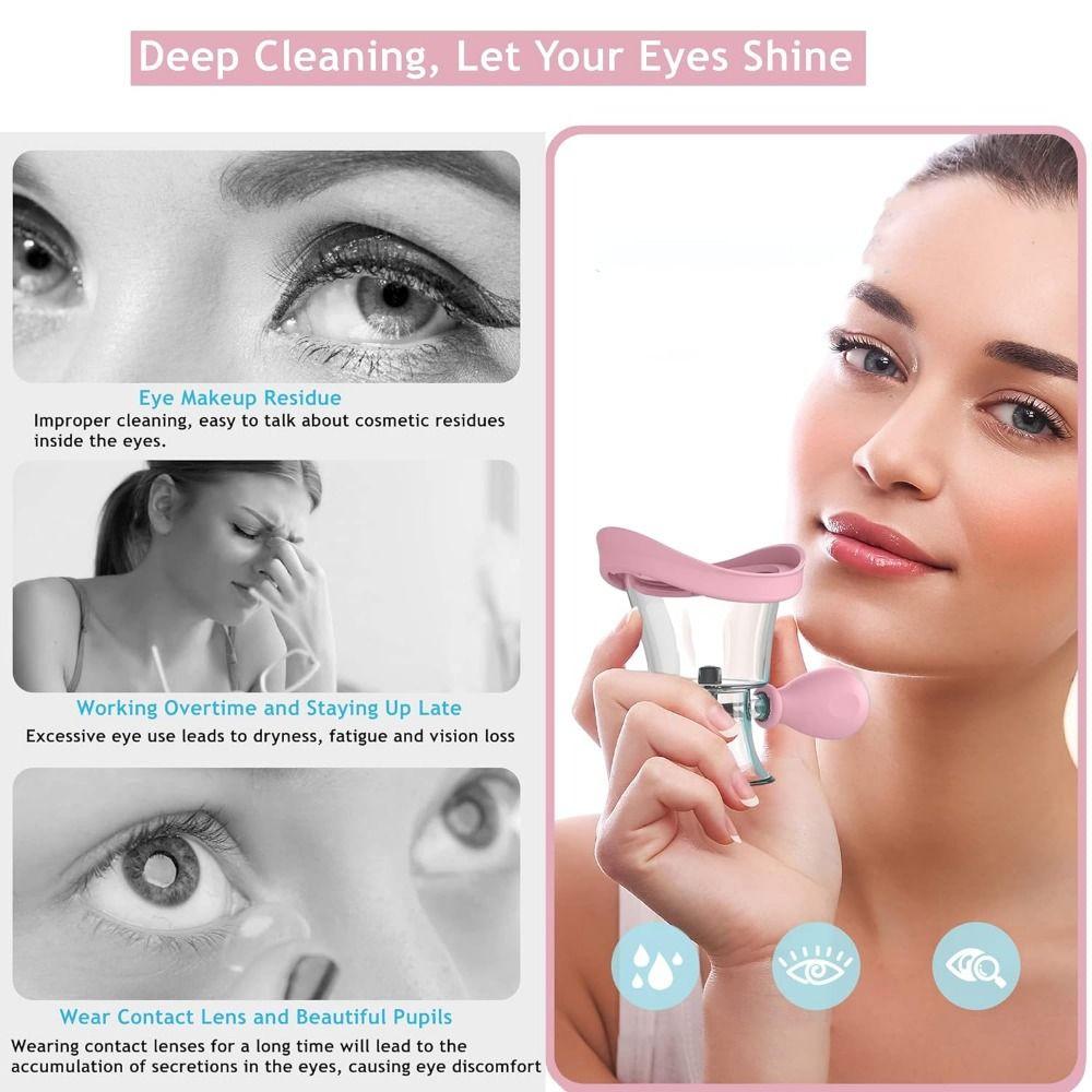 Manual Eye Wash Cups Soft Silicone Eye Cleaning Tool Portable Eyewash Cups  Students