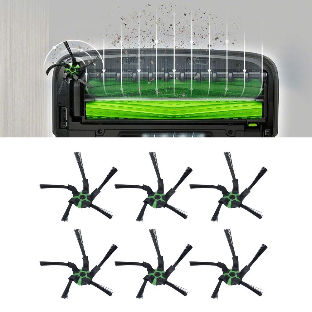 6PCS Plastic Hub Vacuum Floor Brush for iRobot Roomba S9/S9+ S9plus Dust Pickup