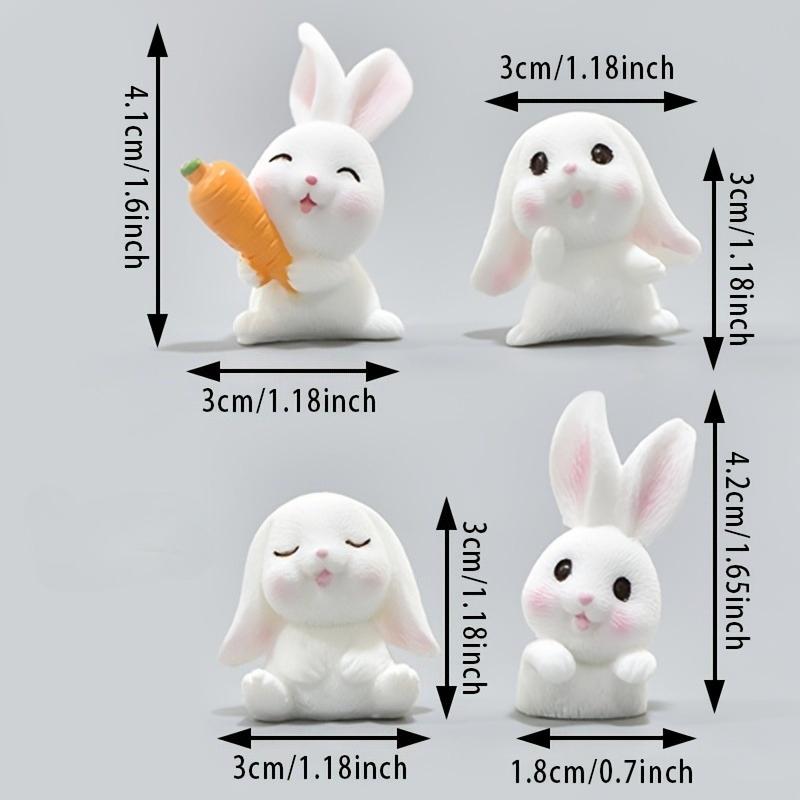 7pcs Little White Rabbit Desktop Decoration Ornaments Easter Decoration Party Decorations