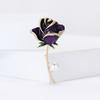 Fashion Enamel Rose Brooches for Women Unisex Pearl Plant Pins Event Party Luxury Gifts Backpack Decoration Clothes Accessories