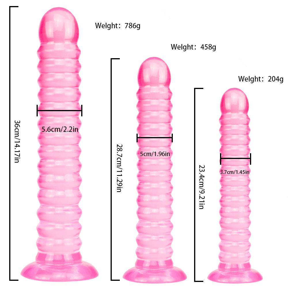 7 Styles Jelly Anal Dildo with Suction Cup Huge Realistic Dildos Sex Toy for Women Men Big Butt Plug Fake Dick for Erotic Play