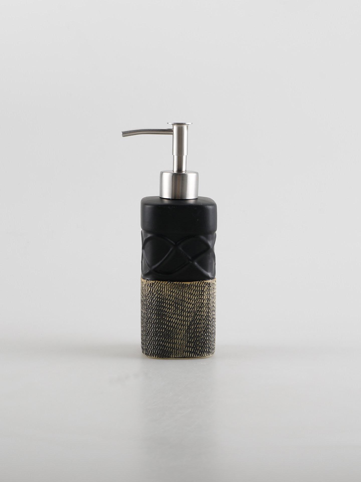 

300ml soap dispenser ceramic separate bottle bath gel shampoo lotion bottle press bottle hand lotion home stay hotel