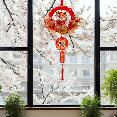 Chinese Year Decoration Hanging Ornament Novelty Blessing Garland Pendant for Celebration Party