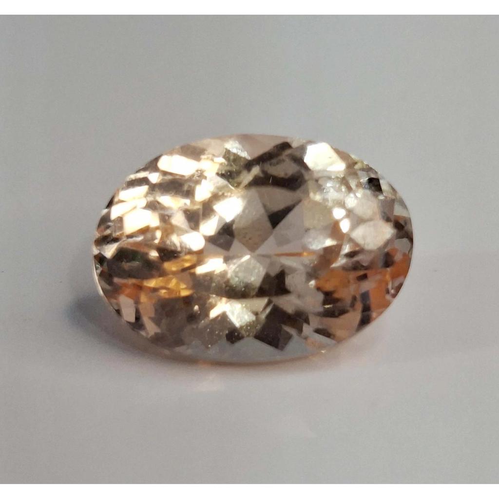 Certified Natural Peach Morganite Oval Cut 9-11 Ct Fabulous Loose Gemstone