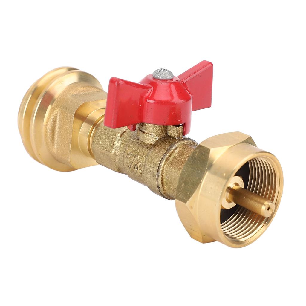 Adapter do butli gazowej z zaworem Konwertuj CGA600 na QCC1 Gwint zewnętrzny POL Gwint wewnętrzny Szybki konwerter do 1 funta