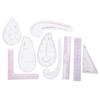 9Pcs Set Sewing Ruler Set Multifunctional Curve Stick Tailor Measuring Accessories