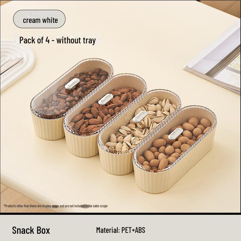 Stylish Plastic Fruit Plate with Cover for Living Room or Tea Table