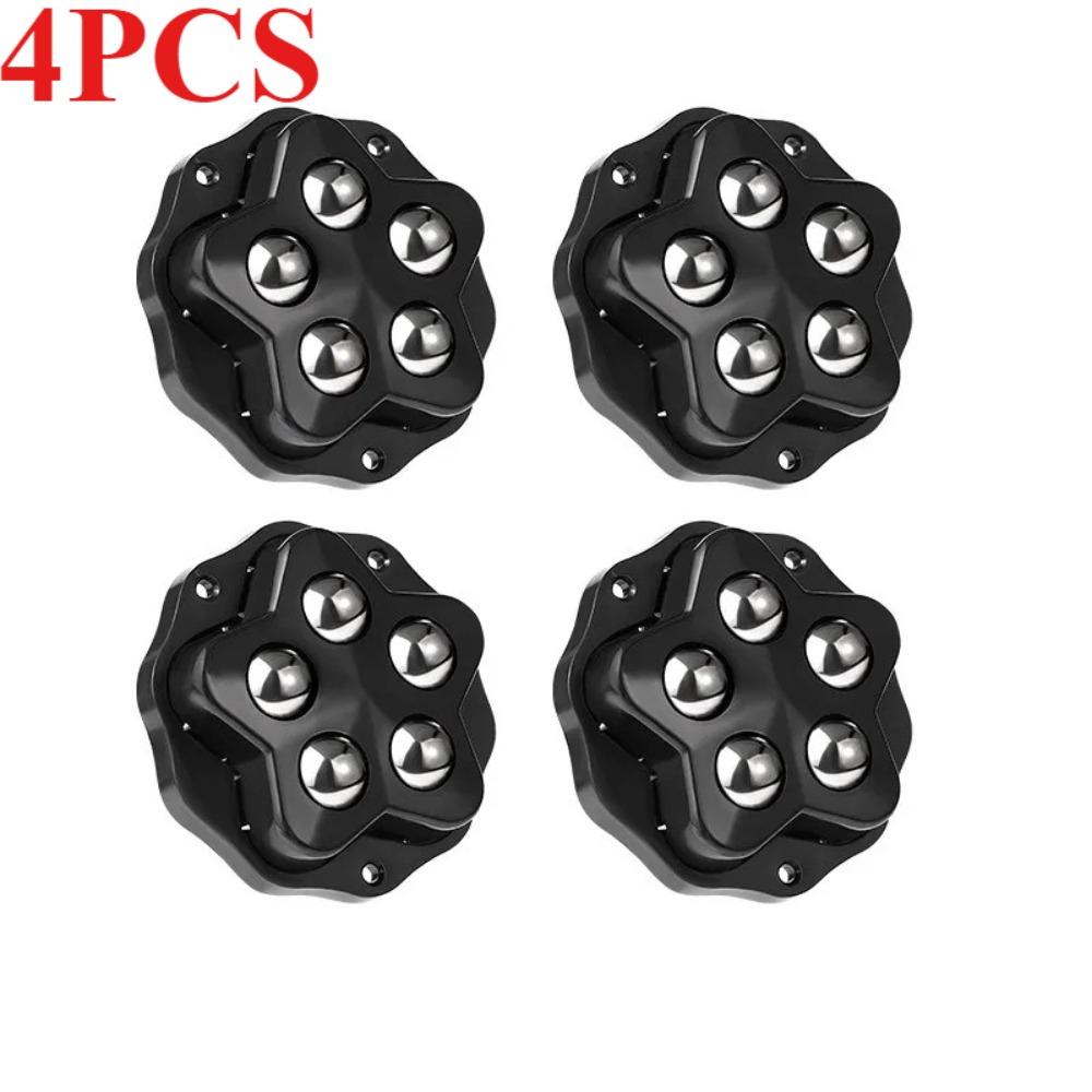 

Сверхпрочные роликовые колеса 4 шт. самоклеящиеся поворотные на 360 градусов 5 шарикоподшипников для ящиков для хранения мебели для дома офисные колеса для стула