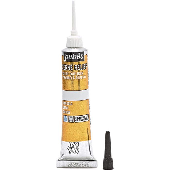 Cerne - Pébéo - Or Roi - 20 ml - Contours dorés - Précision d'application