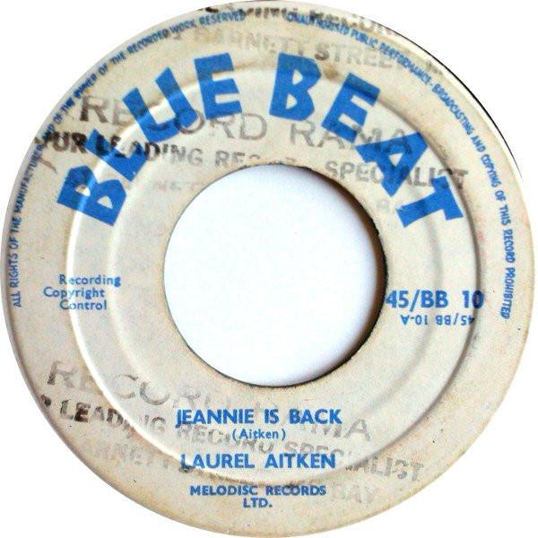 

7-дюймовая пластинка LAUREL AITKEN KEN RICHARDS HIS Jeannie Is Back Judgement Day 45BB10 Blue Beat Jamaica Blues Б/у