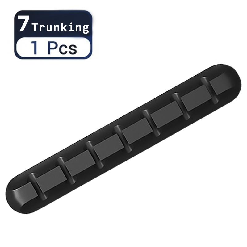 Feel Free To Stick Multi-function Desktop Cable Organizer USB Fixed Cable Storage Hub Cable Tie Card Slot Clip Buckle Network Cable Finishing Artifact
