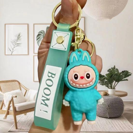 

Yousheng Cartoon Shape Charm Keychain with Lanyard Exquisite Couple Keyring Pendant Girl Backpack Bag Decoration