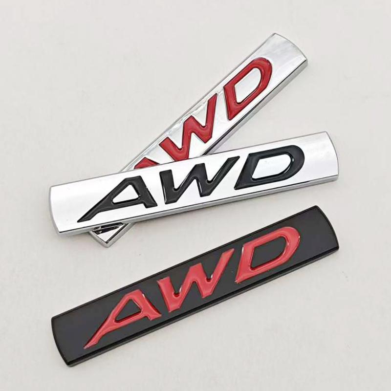NEW 3D Metal Car Styling AWD Logo Car Body Badge Emblem For Mazda 3 CX-5 CX-3 RX-8 RX- 5 Decals Auto Accessories