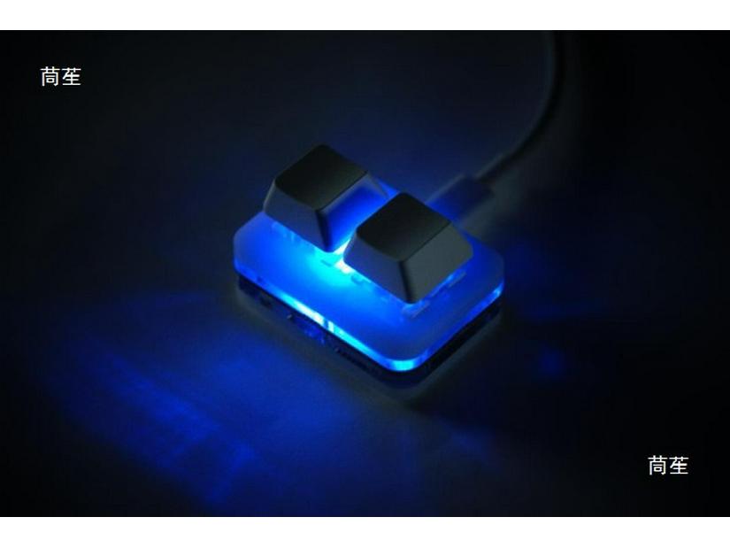 2-Key Hot-Swappable Custom Mini Keyboard for Rhythm Games and Office - One-Key Password & Shortcut (Copy/Paste)