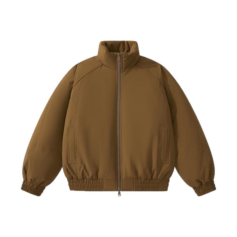 Hot Trendy Men's Winter Cotton Stand Collar Jacket - Casual Loose Fit Warm Outerwear for Couples