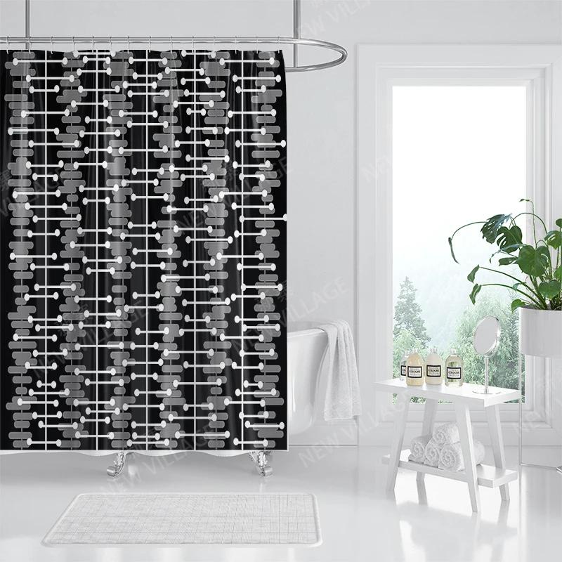 Waterproof Fabric Shower Curtains Bathroom Curtain Accessories Bath Curtain for Shower 180x200 240*200 Boho Decoration Abstract